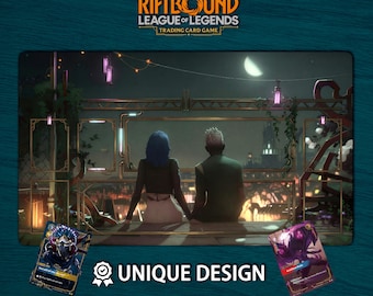 Riftbound-speelmat Jinx Arcane Edition • Aangepaste bordspelmat met zones• Fysieke TCG-speelmat of digitale download • League of Legends 60 x 35