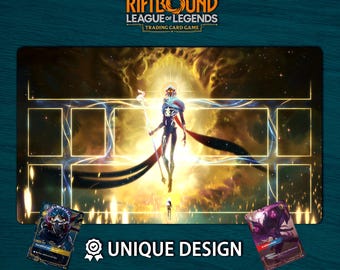 Riftbound-speelmat Viktor Arcane Edition •Aangepaste bordspelmat met zones•Fysieke TCG-speelmat of digitale download • League of Legends 60 x 35