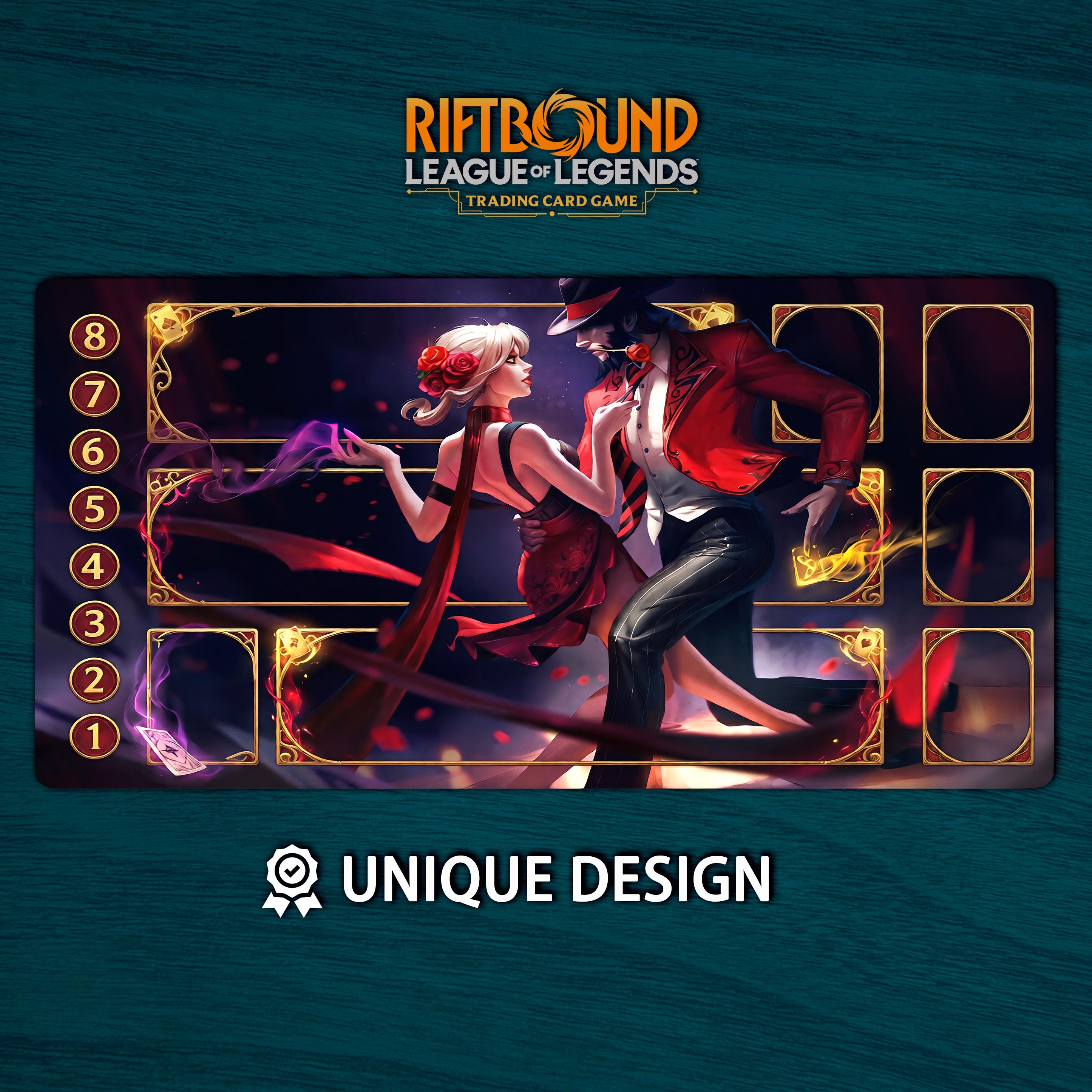 Riftbound Playmat Evelynn TF Edition •custom Board Game Mat With