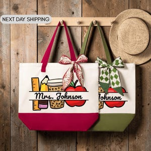 Custom Teacher Tote , Future Educator Graduation Bag, Teacher Appreciation Day Tote, School Faculty Reunion Bag, Mentor Thank You Gift Bag