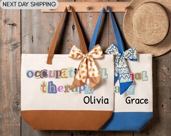 Custom Occupational Therapy Tote Bag, Future OT Therapist Gift, New Grad OT Bag, Occupational Therapy Graduation, OT Student Appreciation