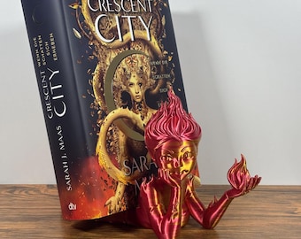 Podstawka do książek Lehabah | Podstawka do książek Crescent City Fire Sprite Fire Flame | Druk 3D