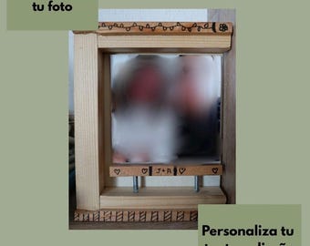 Regalo personalizado pareja | Marco con foto y canción estilo Spotify | Aniversario, cumpleaños, San Valentín | Regalo romántico