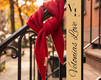 Winter Triangle Scarf 100% Pure Wool Knitted Neck Warmer Women | Soft Triangular Bandana Scarf | Cozy Kerchief Winter Neck Wrap