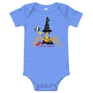 Cute Wizard One Piece, Cartoon Crab, Onesie onsie, Baby Shower, Gift for, Infant, newborn, baby, 1st birthday, whimsical, inspiring, magical