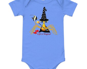 Lindo Mago Una Pieza, Cangrejo de Dibujos Animados, Onesie onsie, Baby Shower, Regalo para, Bebé, recién nacido, bebé, 1er cumpleaños, caprichoso, inspirador, mágico
