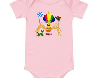 Lindo Payaso Una Pieza, Cangrejo de Dibujos Animados, Onesie onsie, Baby Shower, Regalo para, Bebé, recién nacido, bebé, primer cumpleaños, caprichoso, inspirador, 1o