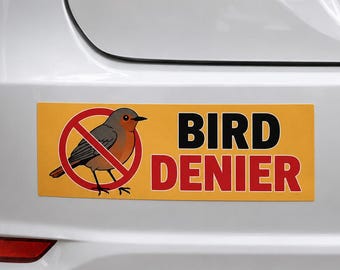 Wasserdichter Vinyl-Autoaufkleber "Vogel-Denier"