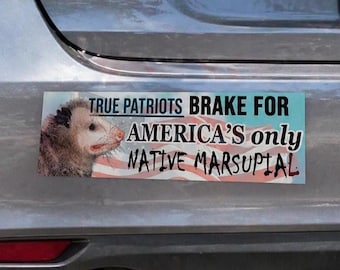 "Wasserdichter Vinyl-Autoaufkleber ""America's only Native Marsupial"""