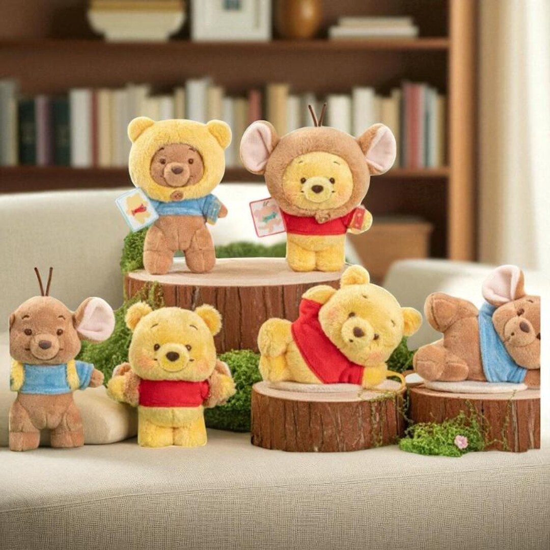 Pooh Box Rabbit Genuine Toytoy Winnie the Pooh Blind Box Candy Vinyl Series Plush Doll ...