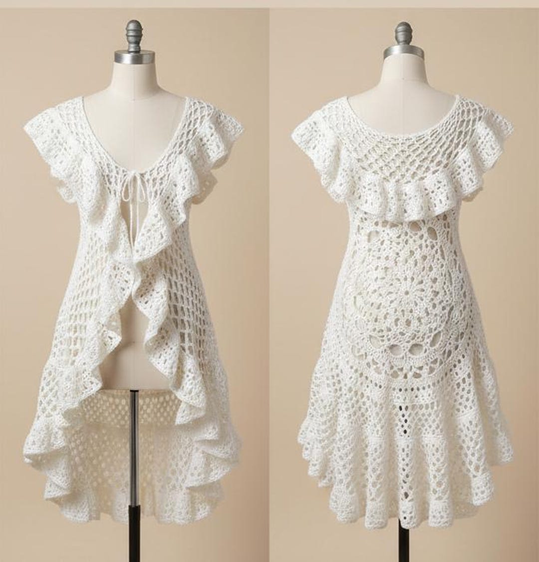 Ruffle Crochet Pattern PDF | Ruffle Skirt Pattern | Boho Crochet Dress ...