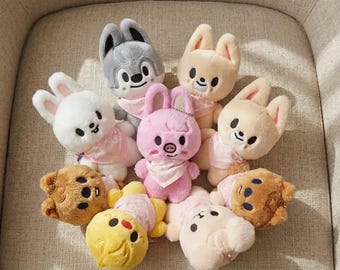 SKZOO Plush Keychain – Stray Kids Mini Plush Toy, Kpop Character Stuffed Animal