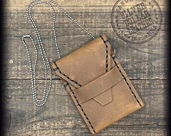 Park Runner Plus Neck Wallet - Multiple Leather Options – USA Made