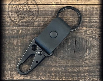 MIDNIGHT RIDER Tactical Key Clip - Black Oilskin – USA Made
