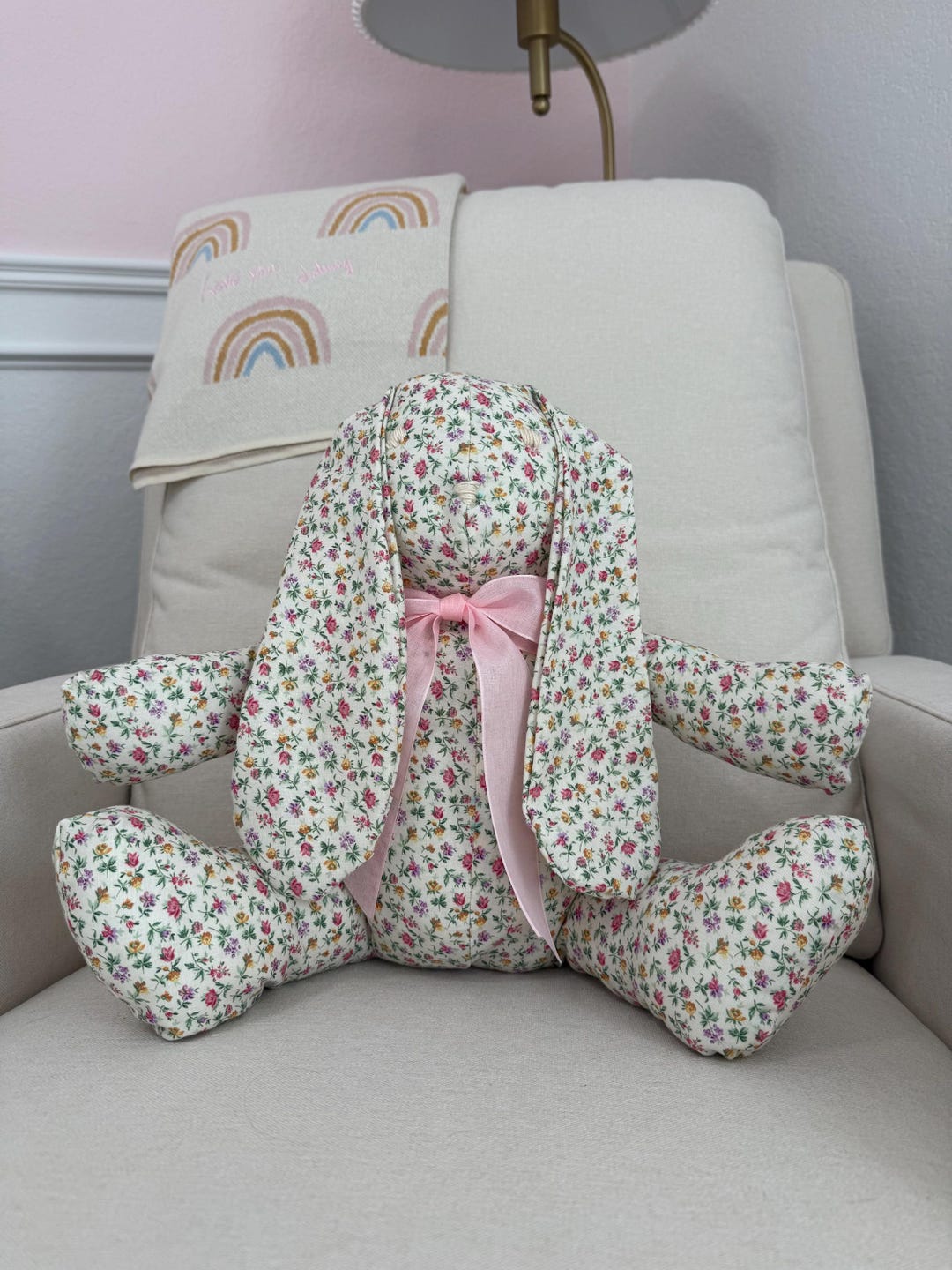 Homeade Stuffed Rabbit Bunny, Stuffed Animal, Rabbit, Handmade - Etsy
