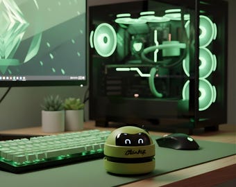 Unique Tech Gift for Men and Women - Mini Robot Desk Vacuum - Cool Gift for Programmers & Students - Cleanaut Portable Keyboard Cleaner