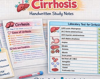 Notas de estudo sobre cirrose (doença hepática) Notas de enfermagem