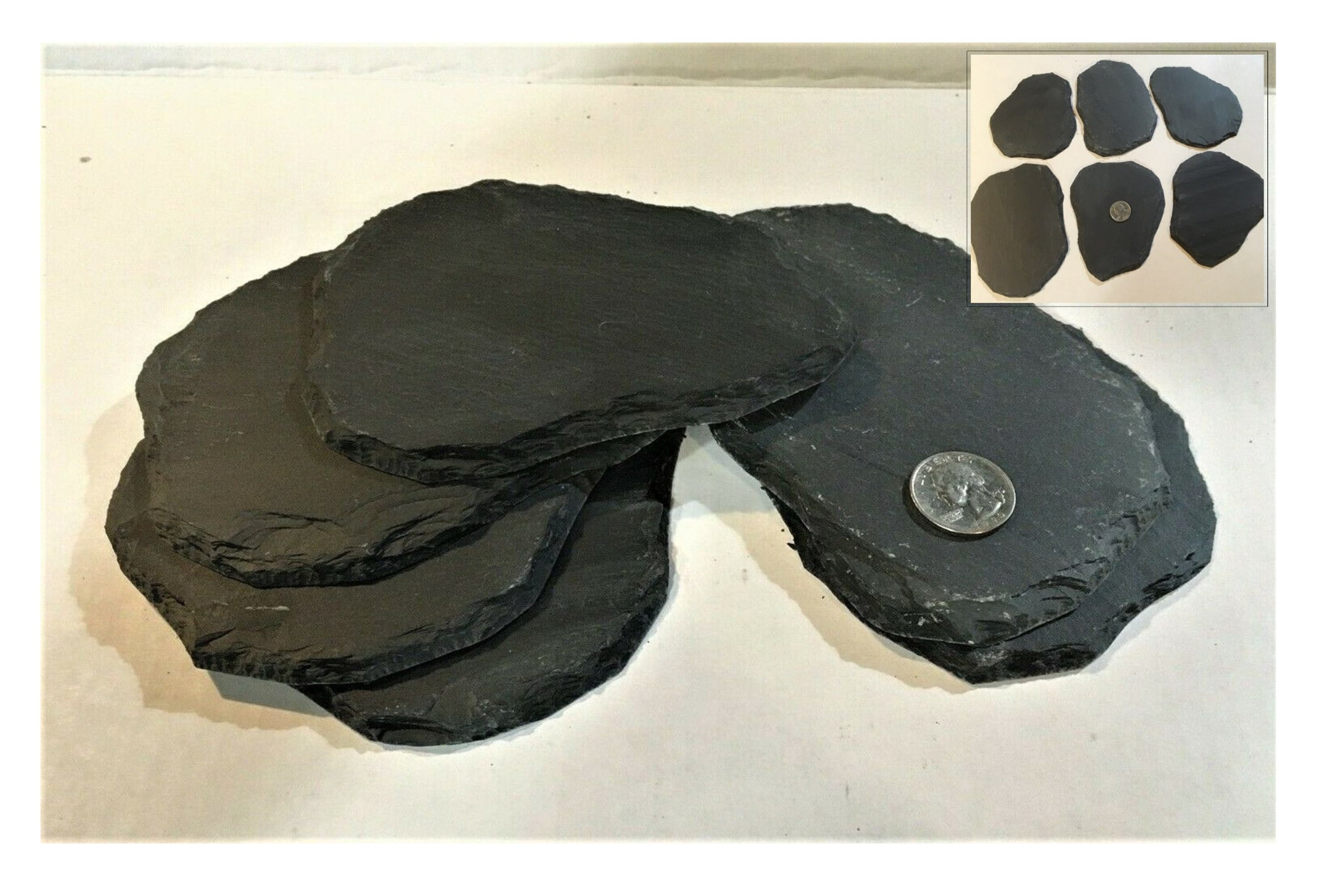 6 SLATE AQUARIUM Fish Tank Reptile Stone Gravel Craft NATURAL Etsy