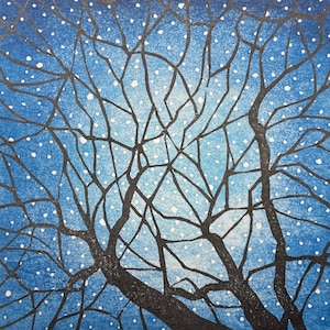 Constellation #1: stampa xilografica Giapponese originale numerata