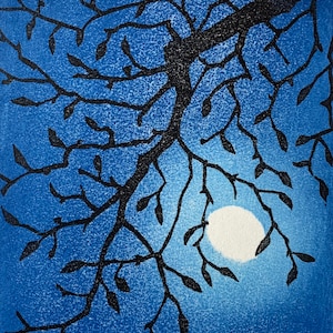 Japanese moon:Magnolia - stampa xilografica Giapponese originale numerata
