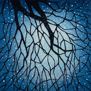 Constellation #4: stampa xilografica Giapponese originale numerata