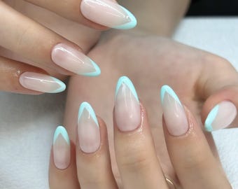 Press On Nails, Reusable Press Ons, Summer Nails, Short Nails, French Tip Nails, Y2K Nails, Pink Nails, Pink Vacation Cute Nails Trendy