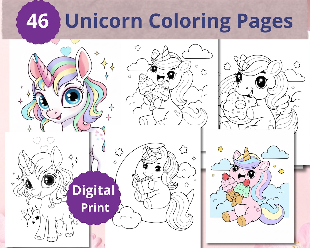 unicorn-coloring-book-for-kids-printable-fantasy-magic-sheets-girls