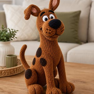 Rusty Spotted Puppy Crochet Pattern PDF | Dog Amigurumi Pattern | Puppy Plush Toy Tutorial | Digital Download | DIY Gift