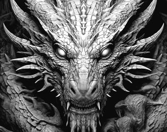3D Laser Engraved Plaque  -  Dragon
