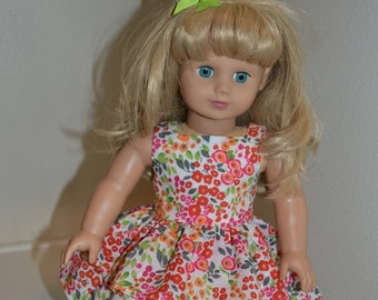 Sweet summer dress for 18 inch doll