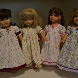 4 nightgowns/EACH SOLD SEPARATELY/ for 18 inch doll