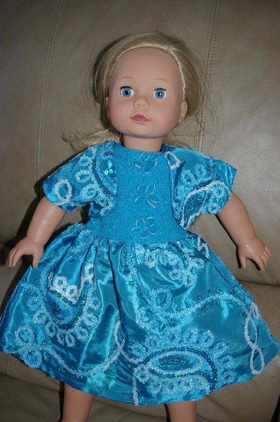 Price Reduced/beautiful Blue Party Dress With Shrug - Etsy