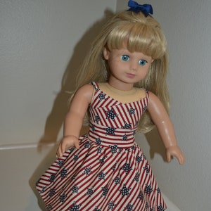 All American dress for 18 inch doll