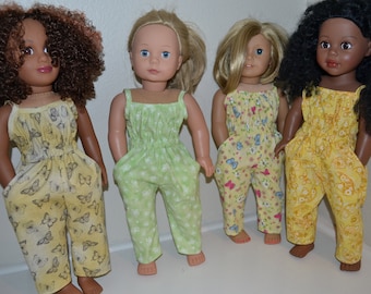 Butterfly pantsuits for 18 inch doll/ each sold separately.