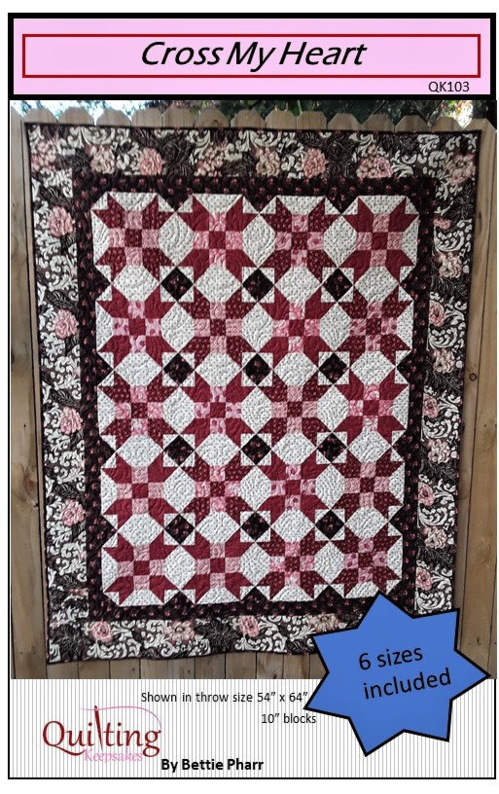 Cross My Heart Quilt Pattern PDF Etsy