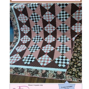 Checkered Past quilt pattern, PDF pattern, instant download