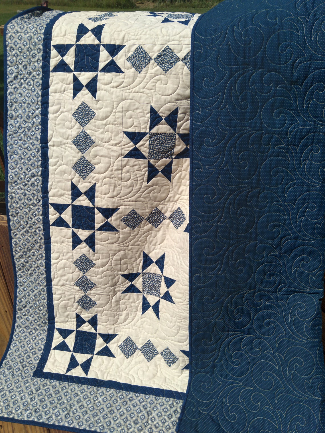 Star Crossed II Quilt Pattern, 2-color Throw/queen Size (PDF Pattern ...