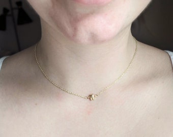 Gold Tooth Necklace / Dainty Tooth Necklace / Dental Hygienist Gift / Gold Choker Necklace / Tooth Jewelry / Dentist / Teeth / Wisdom teeth