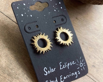 Solar Eclipse Stud Earrings