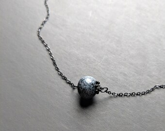 Blueberry Necklace - blueberry jewelry - fruit necklace - fruit jewelry - vegan necklace - gift for women gift for her blueberry bead