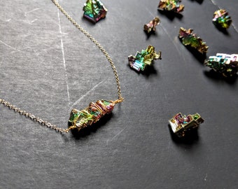 Bismuth Stone Choker Necklace