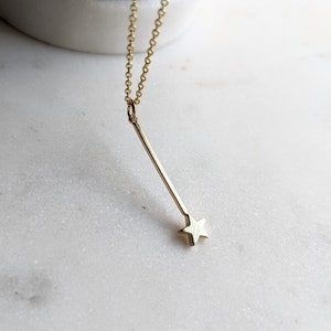 Fairy Godmother Wand Gold Necklace / Fairy Godmother / Cinderella / Magic Wand Jewelry / Godmother Gift