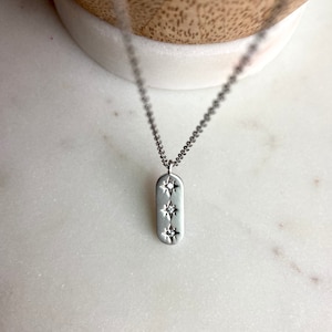 Orions Belt Constellation Necklace / Silver Star Necklace / Constellation Necklace / North Star / Star Jewelry / Dainty Silver Necklace