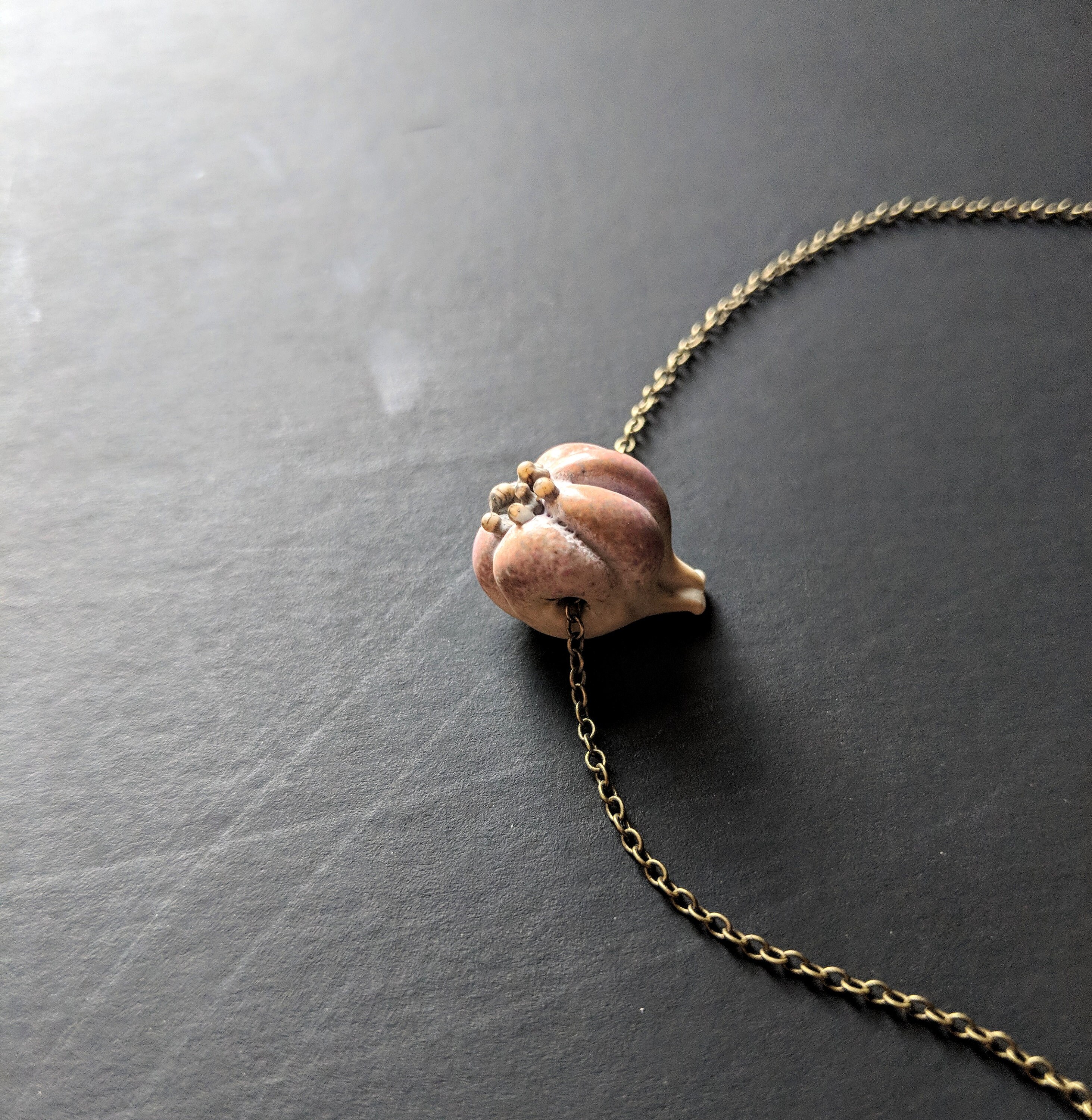 Garlic Necklace garlic garlic bulb food jewelry vegan Etsy
