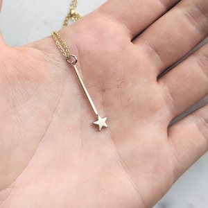 Fairy Godmother Wand Gold Necklace / Fairy Godmother / Cinderella / Magic Wand Jewelry / Godmother Gift image 2