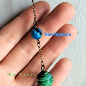 Planet Necklace Planets Jewelry Galaxy Necklace, Galaxy Jewelry Solar System Necklace space jewelry image 6