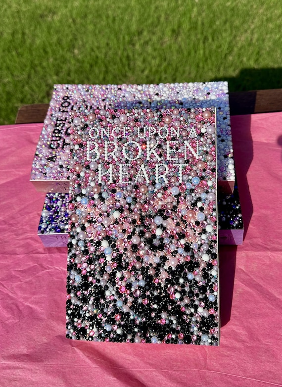 Once Upon a Broken Heart Original Bedazzled Redesign | Stephanie Garber Series | Handmade Rhinestone Decor