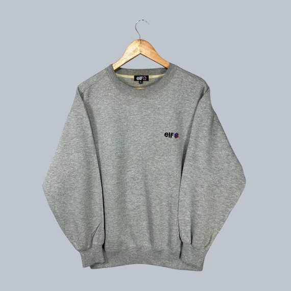 Vintage Elf Crewneck Sweatshirt Gray Size XX-LARGE Elf Racing Pullover Japan Domestic Market JDM