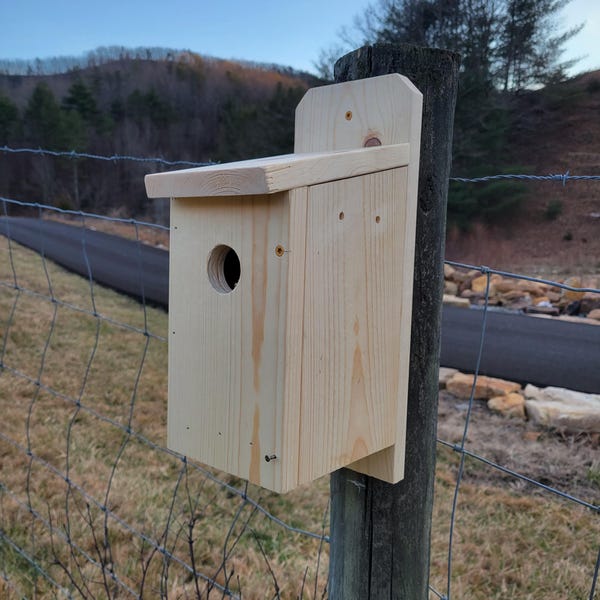 Handcrafted Bluebird Nesting Box