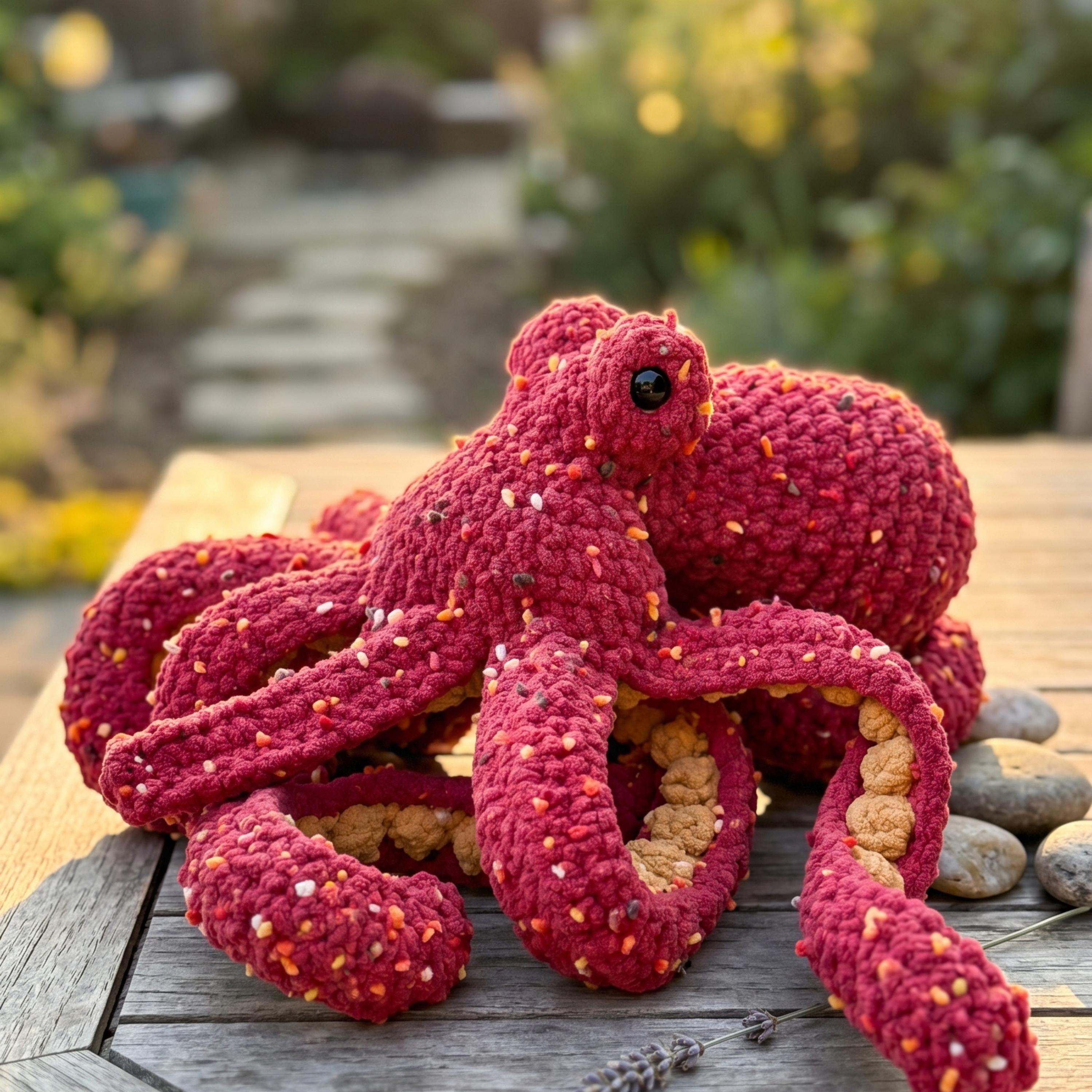 30 Giant Octopus Crochet Patterns for Plush Ocean Decor and Amigurumi Play 16 Giant Octopus Crochet Pattern PDF | Chunky Amigurumi Octopus Plushie Tutorial